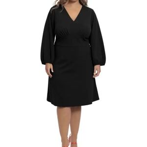 New Donna Morgan Black Dress 16W